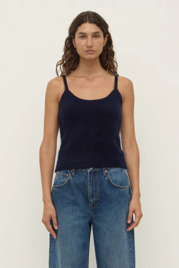 Carina Wool Tank True Navy
