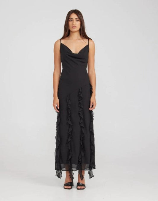 Charlie Holiday Cheyennne Maxi Dress Black