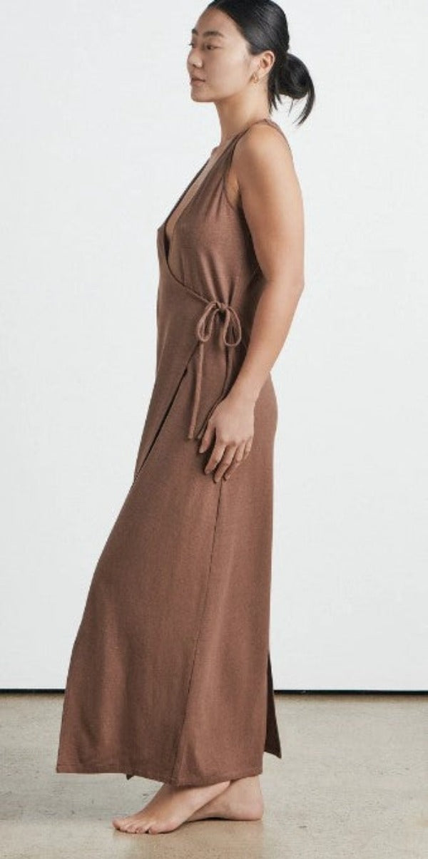 Miya Wrap Dress Mocha