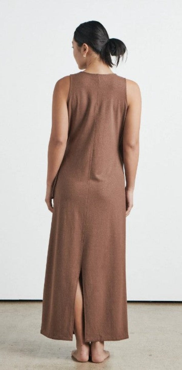 Miya Wrap Dress Mocha