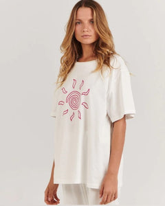 Charlie Holiday Swirl Sun Boyfriend T-shirt