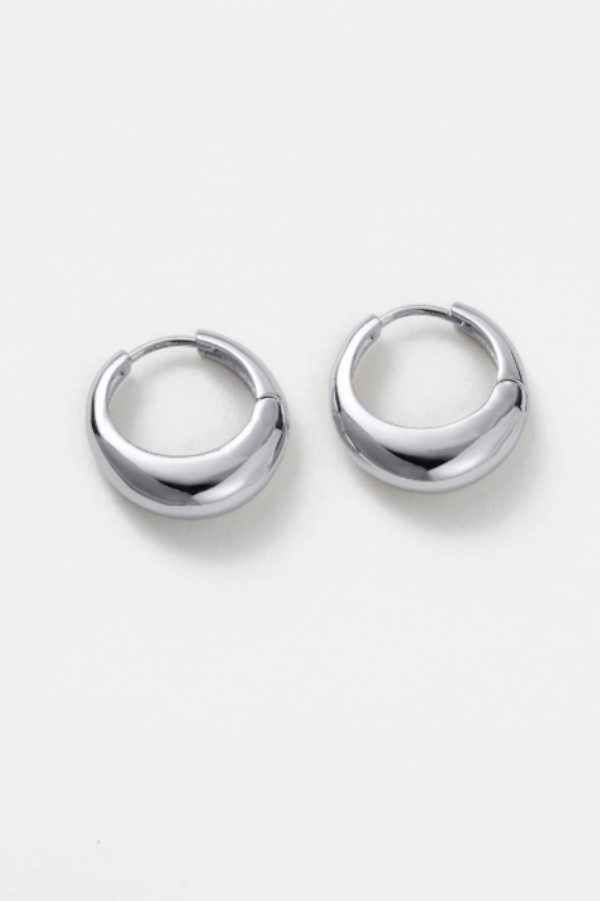 Cleo Hoop Medium Silver 