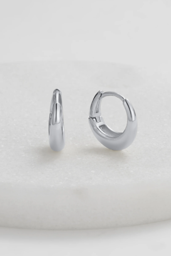 Cleo Hoop Small Silver 