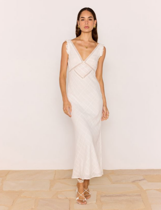 Cypril Midi Dress Off White