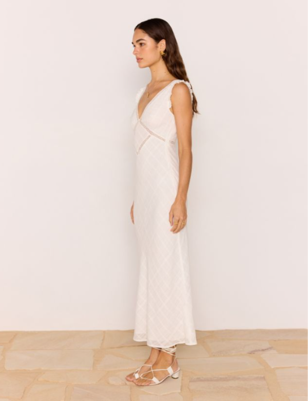 Cypril Midi Dress Off White
