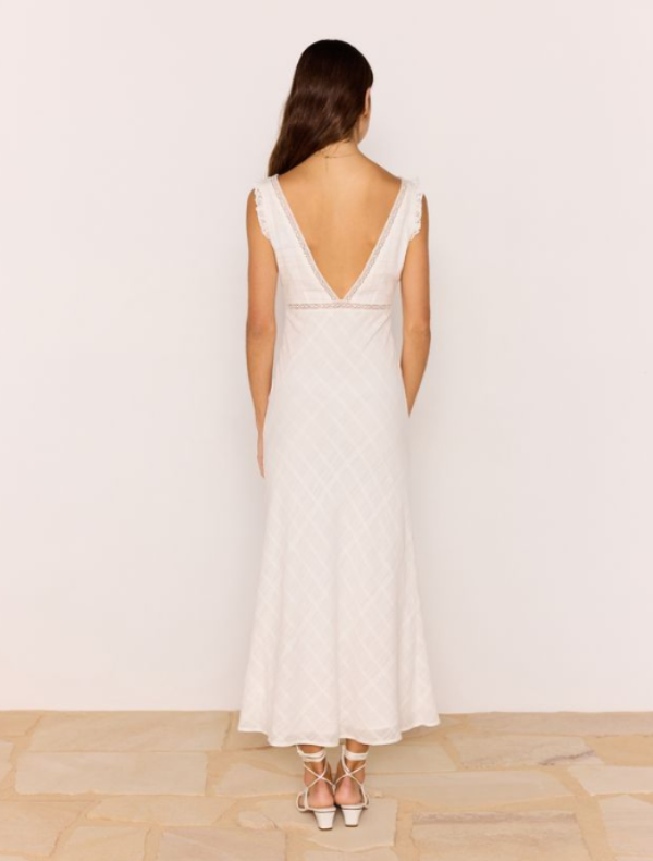 Cypril Midi Dress Off White