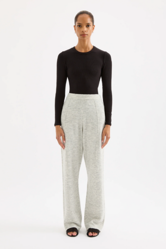 Dallas Knit Pant Grey Marle 