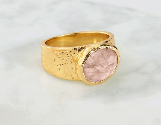 Daniella Ring Rose Quartz 