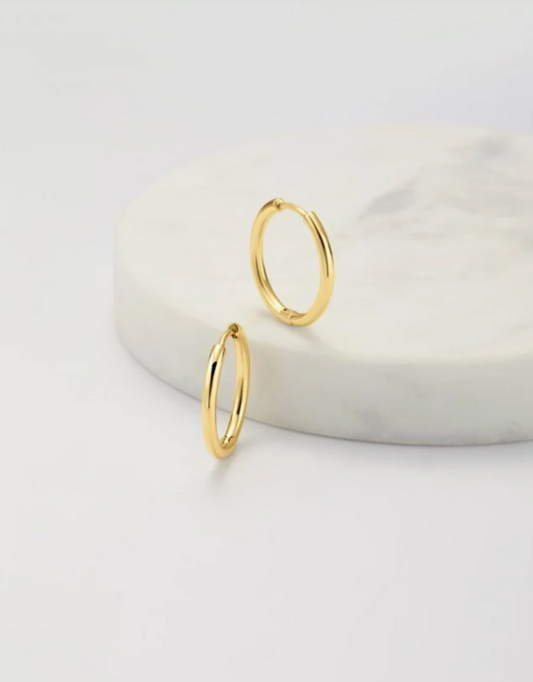 Delilah Medium Hoop Gold 