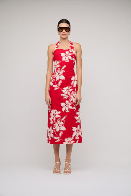Elara Halter Midi Dress
