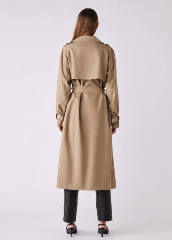 ESMAEE Avenue Trench Coat Driftwood