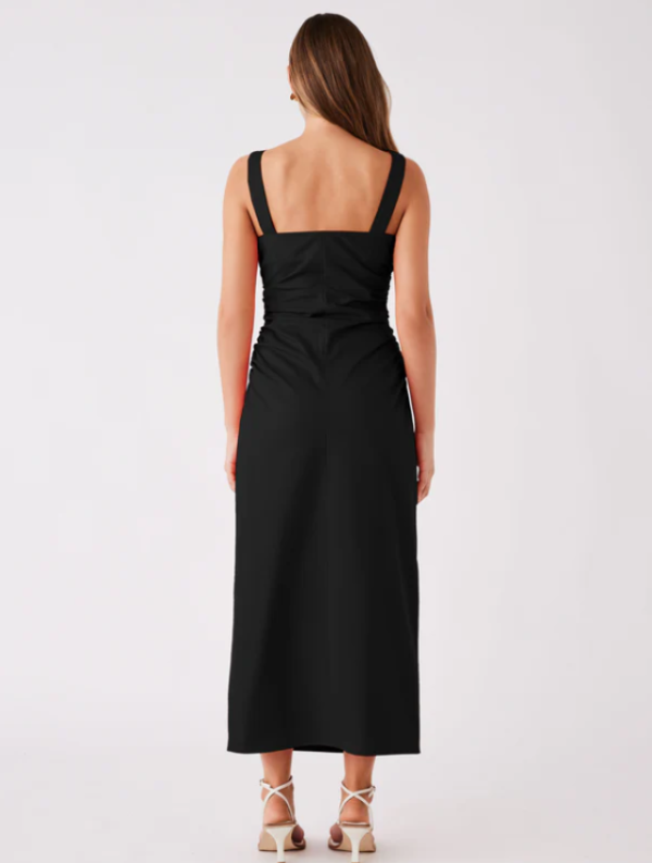 Drift Midi Dress Black