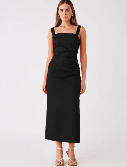 Drift Midi Dress Black