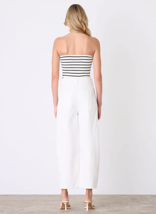 Inlet Barrel Jean White