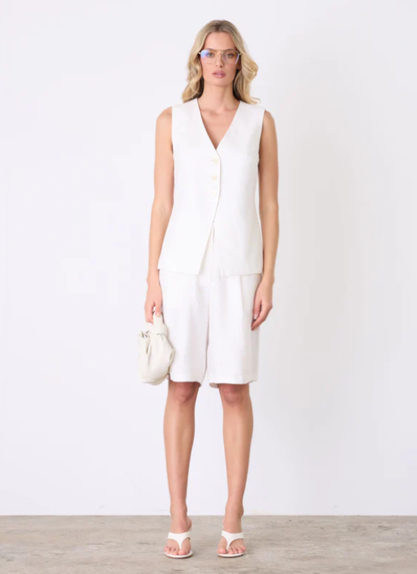 Marseille Vest Top White