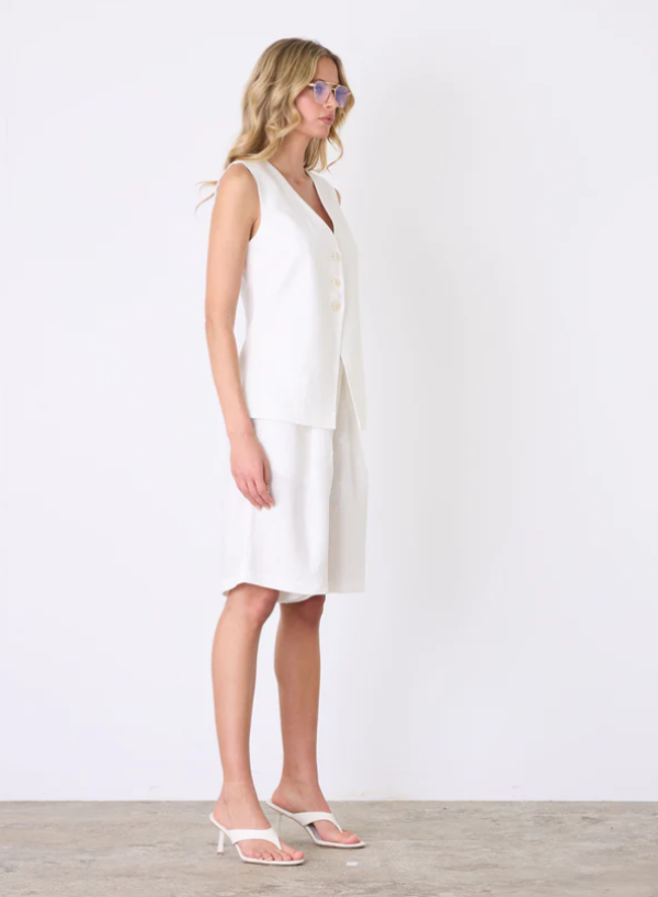 Marseille Vest Top White