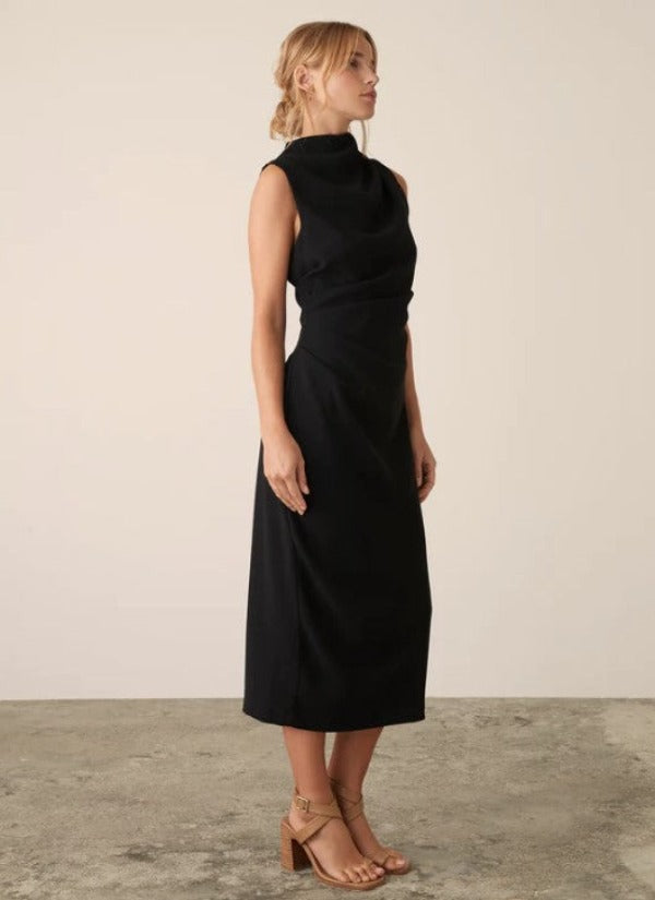 Esmaee Monte Carlo Midi Dress Black