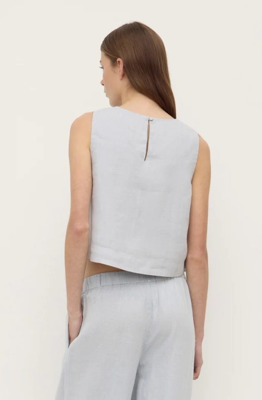 Estelle Linen Top Cloud