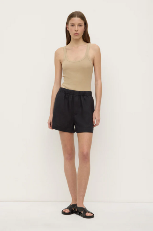 Everyday Linen Short Black