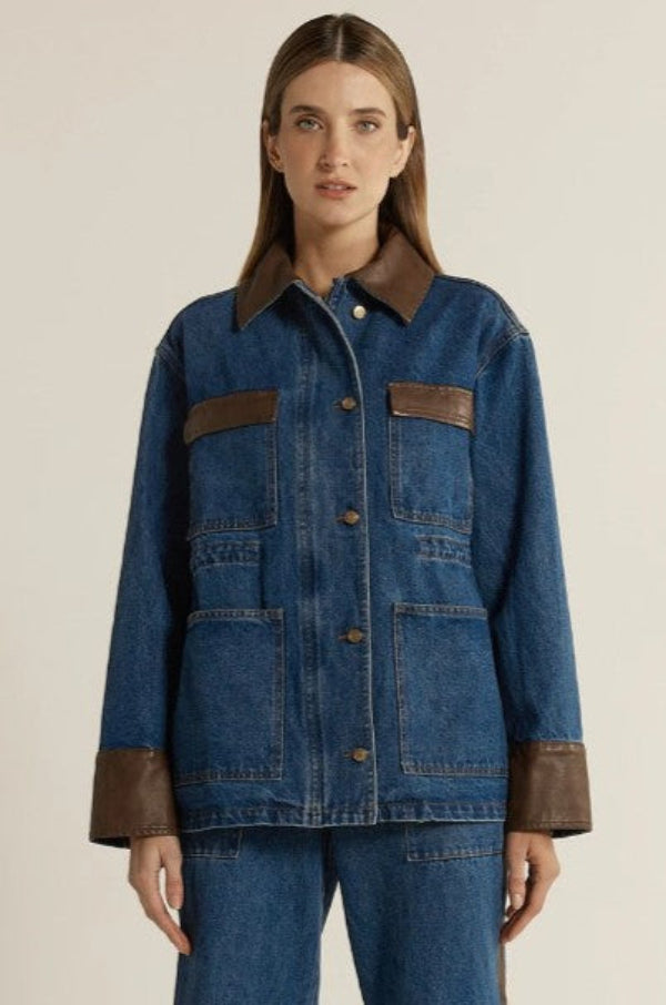 Niamh Denim Jacket Mid Blue