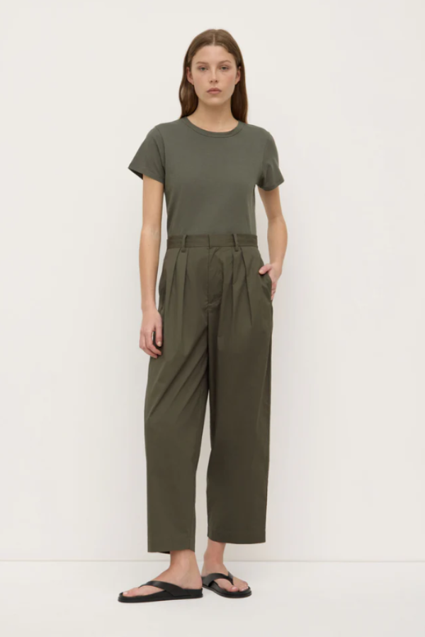 Geno Poplin Pant Moss