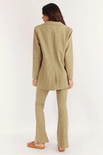 Girl and the Sun Dolores Blazer Olive Ribbed