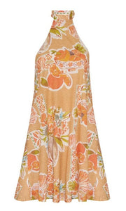 Girl and the Sun Terza Mini Dress Tropical Print