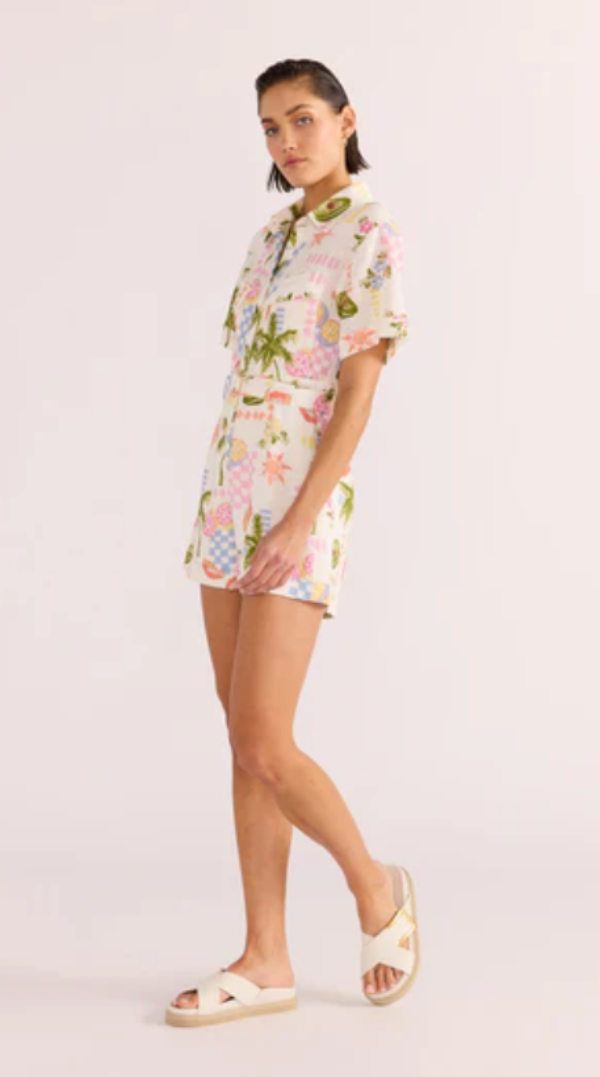 Gracie Belted Playsuit Fruity-Floral