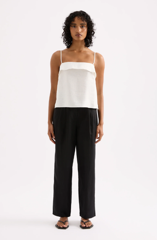 Ingrid Linen Pant Black