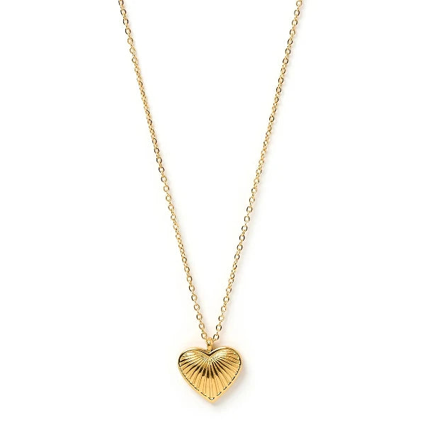 Jasmine Gold Heart Necklace 