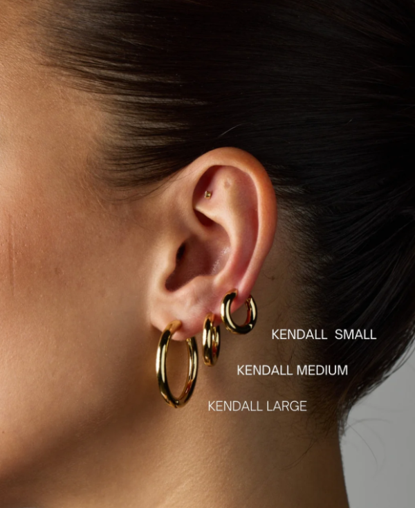 Kendall Medium Hoop Silver