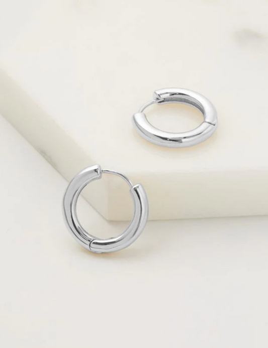 Kendall Medium Hoop Silver