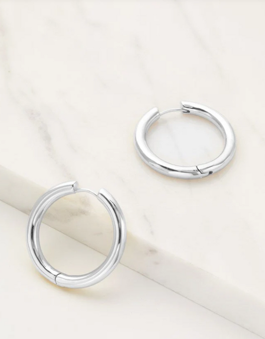 Kendall Large Hoop Silver 