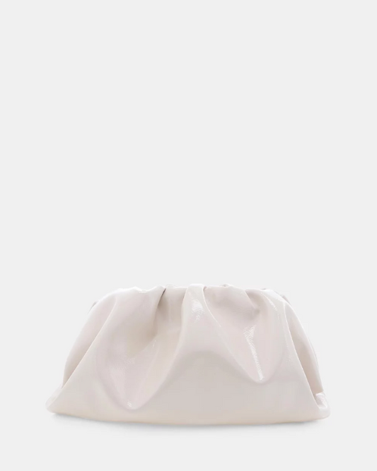 Kyla Clutch Bag Chalk Crinkle Patent 