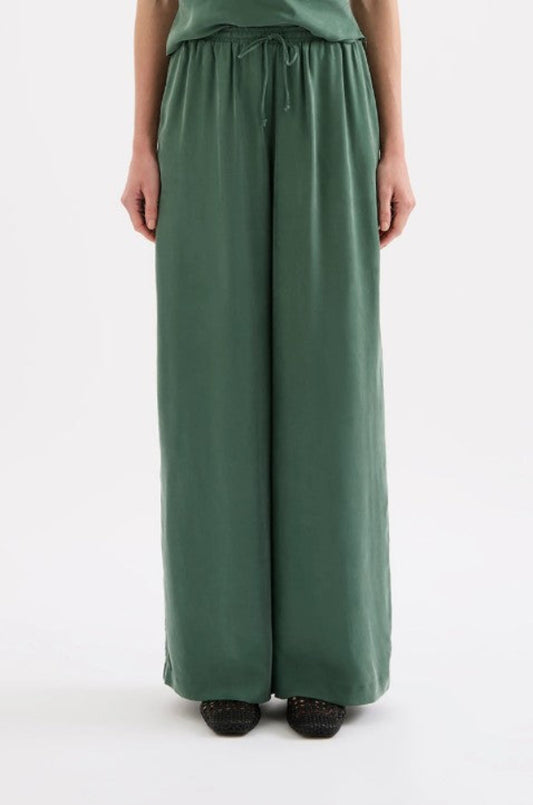Leon Cupro Pant Emerald 