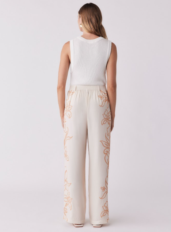 Lolita Pant Ecru Floral