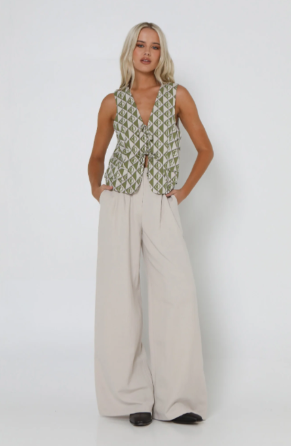 Lost In Lunar Jordyn Vest Geo Print