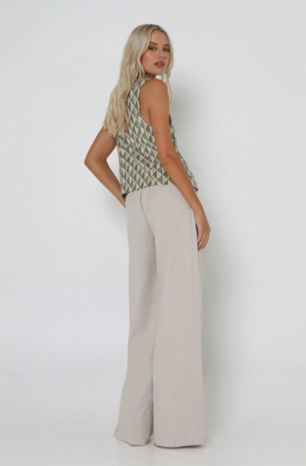 Lost In Lunar Jordyn Vest Geo Print