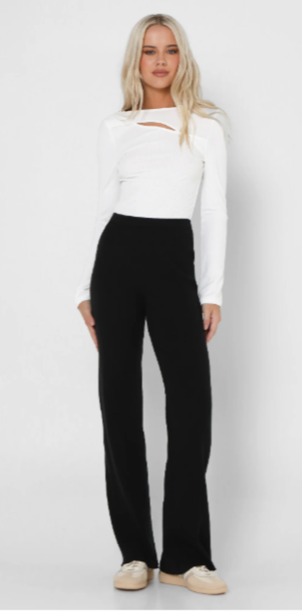 Lost In Lunar Mamba Knit Pants Black