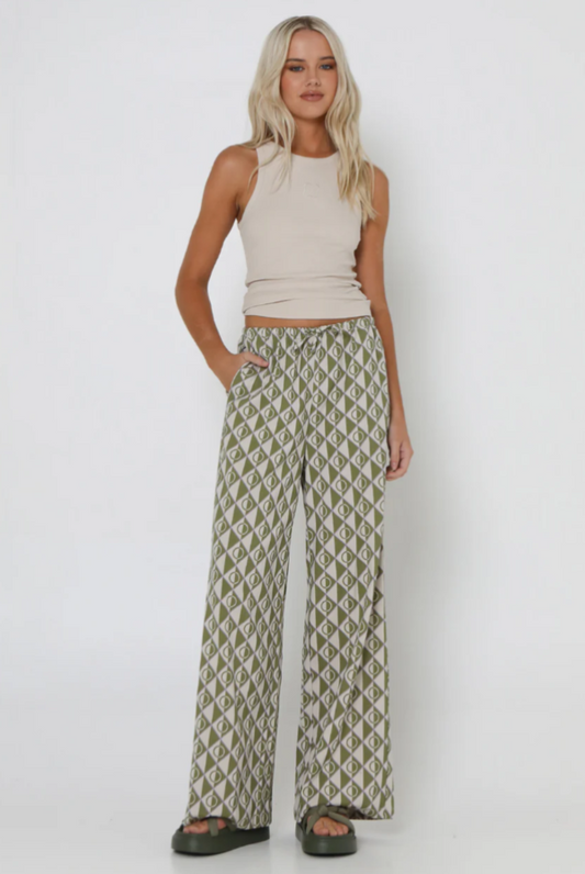 Lost In Lunar Zeni Pants Geo Print 