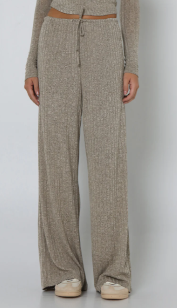 Lost In Lunar Zeni Knit Pants Mocha