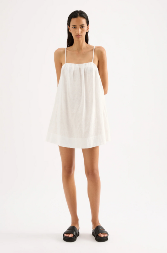 Lounge Linen Dress White