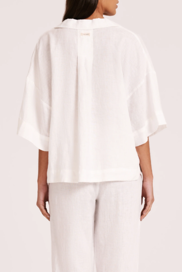 Lounge Linen Shirt White