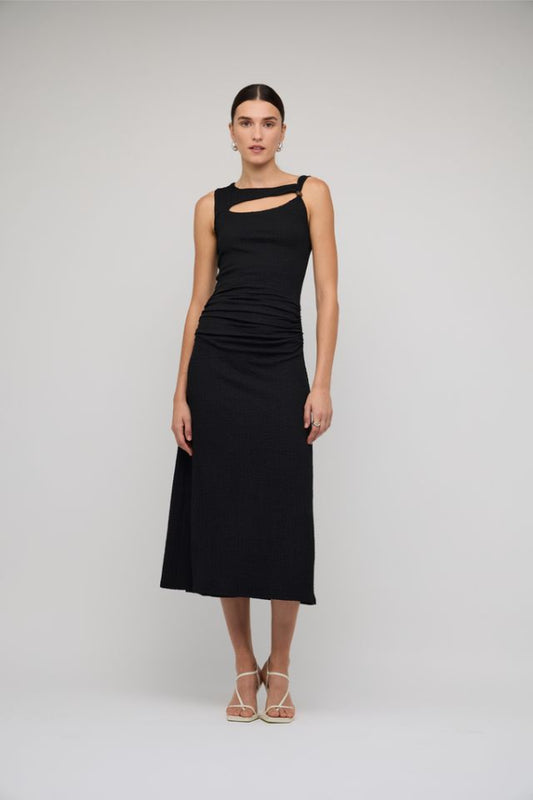 Lyric Cutout Midi Dress Black