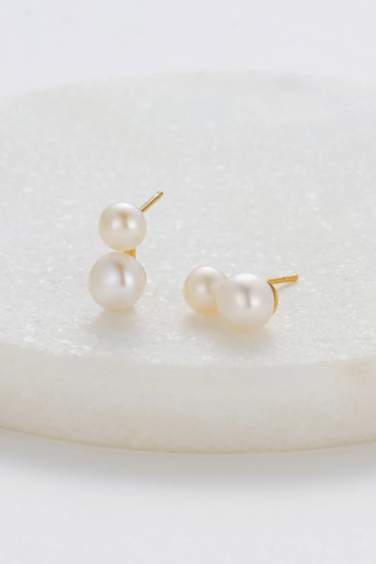Madeline Earring Gold Pearl