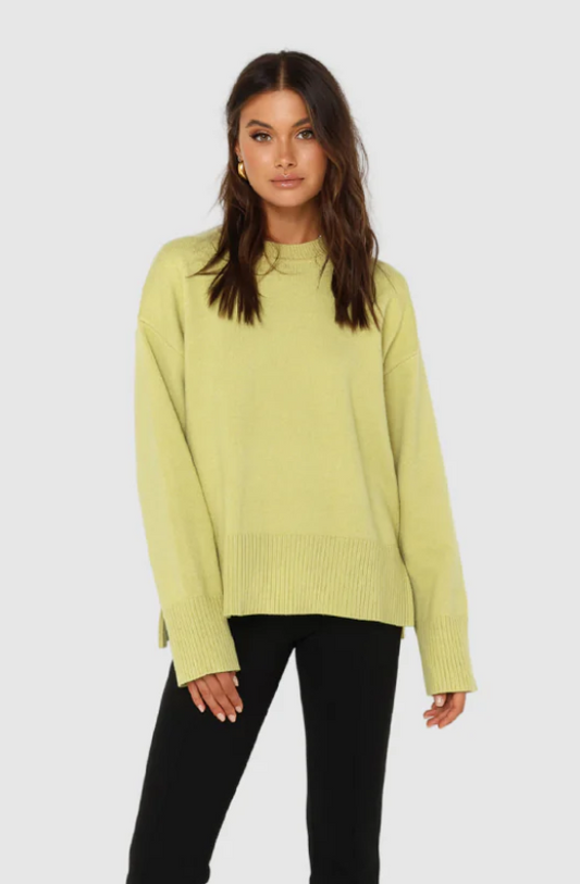 June Knit Jumper Green