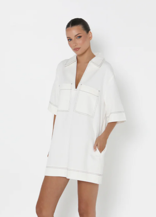 MADISON THE LABEL Tara Mini Dress White