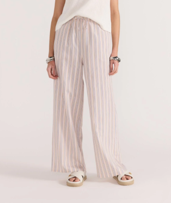 Mallory Drawstring Pants Stripe