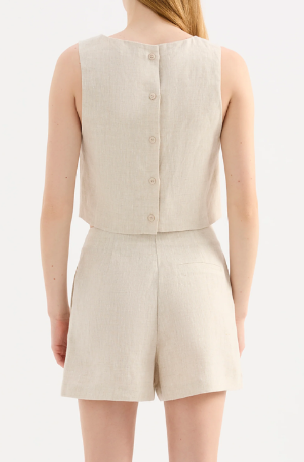 Marli Linen Top Natural