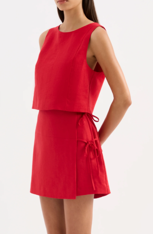 Lotta Mini Skirt Vermillion